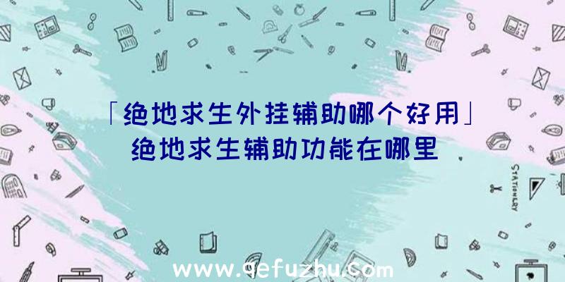 「绝地求生外挂辅助哪个好用」|绝地求生辅助功能在哪里